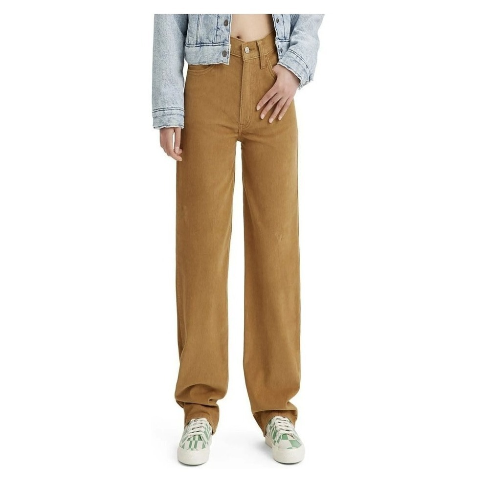 BBC-L Levi's Women's Mid-Rise '94 Baggy Straight Jeans - Dijon Corduroy‎ 27